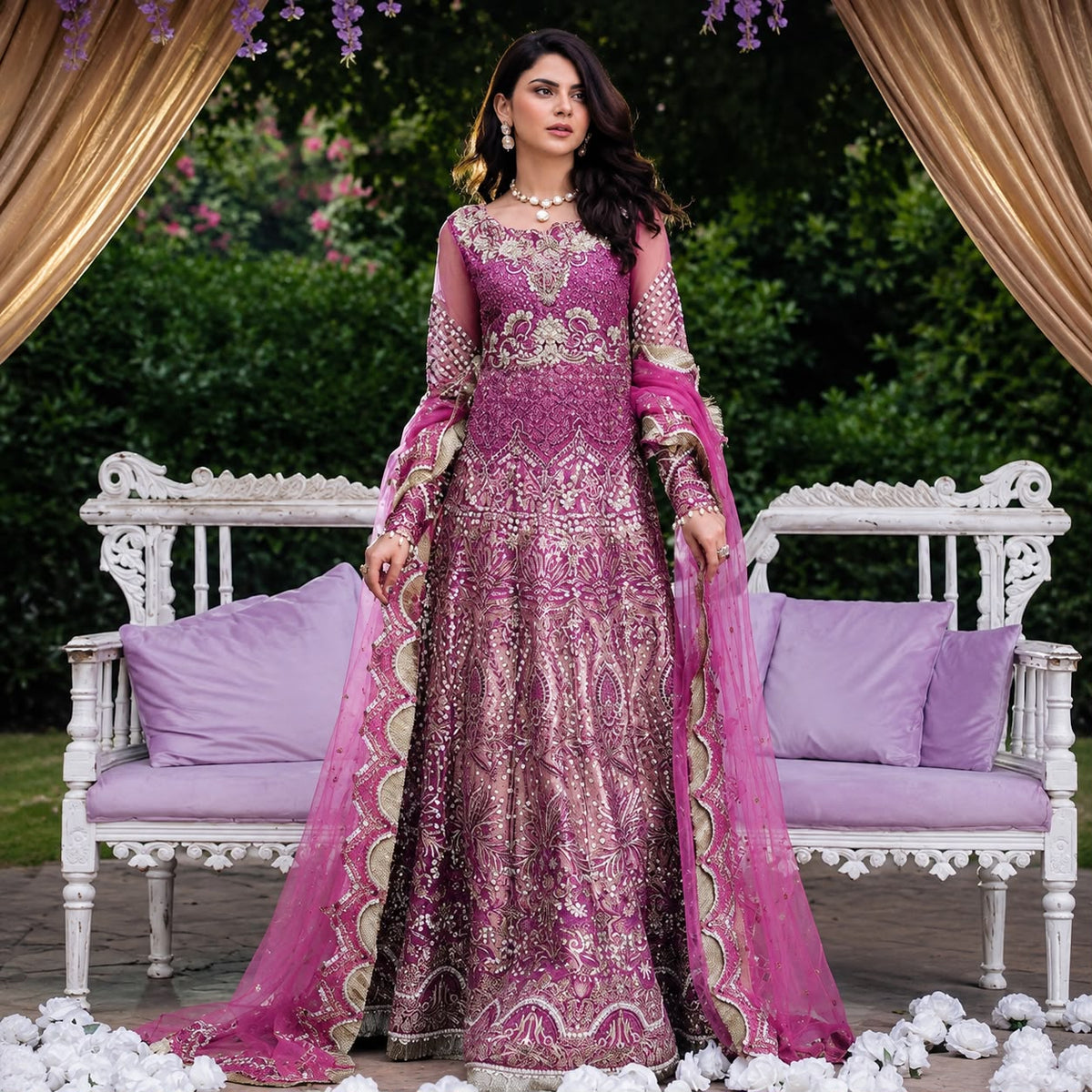 Royal Amethyst Bridal Ensemble