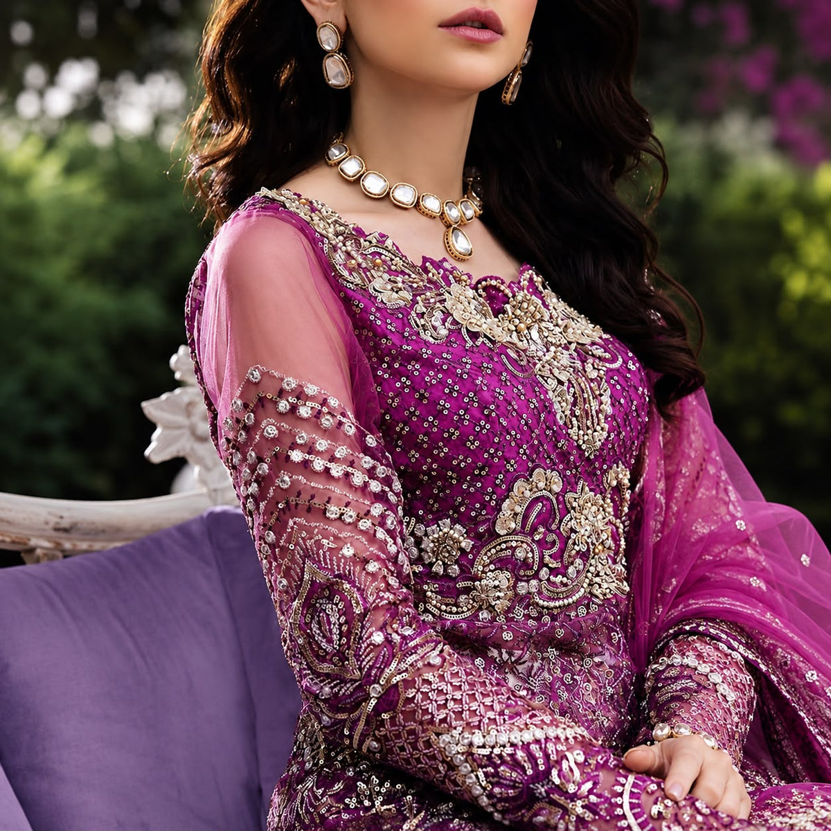 Royal Amethyst Bridal Ensemble